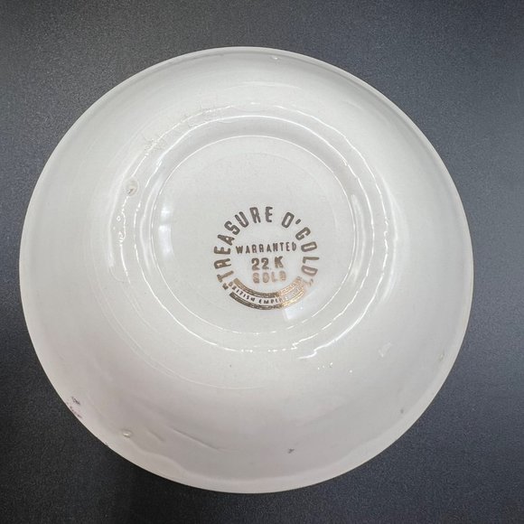 British Empire Ware Treasure O'Gold Fruit Dessert Sauce Bowl 22K Gilt Set of 4 - Picture 7 of 15